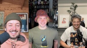 three guys podcasting