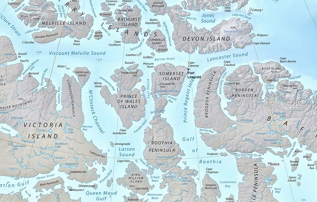 high arctic map