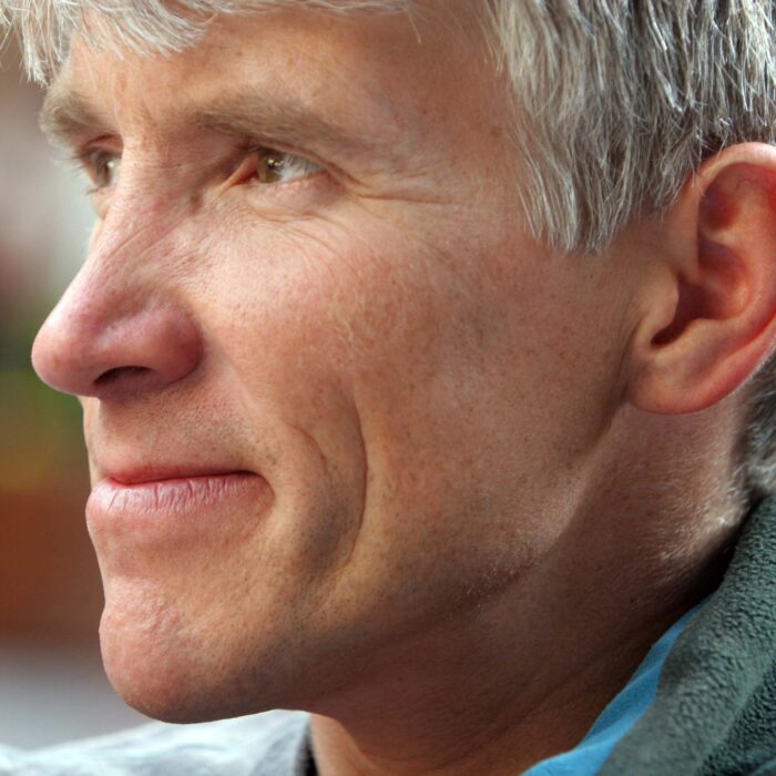 Close shot of Valery Babanov, looking to one side. Photo: Babanov's FAcebook