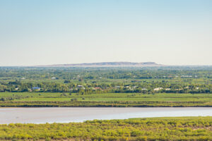 river in flat landscape