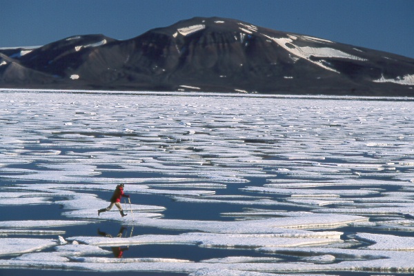 jumping the ice floes