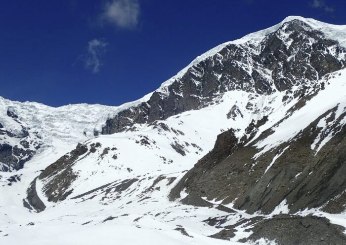 Jarkya Himal, a 6,000'er in the Manaslu region of Nepal.