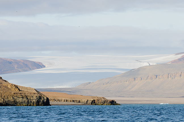 glacier from the sea