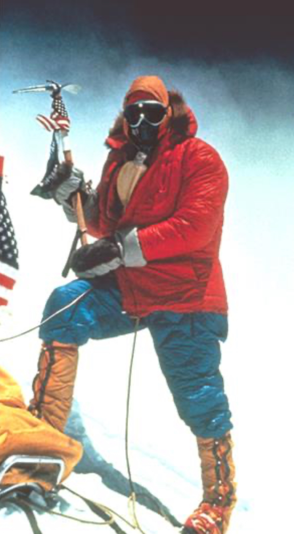Jim Whittaker on the summit of Everest. 