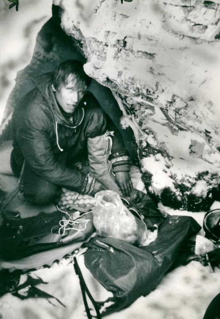 Dougal Haston on the Eiger.