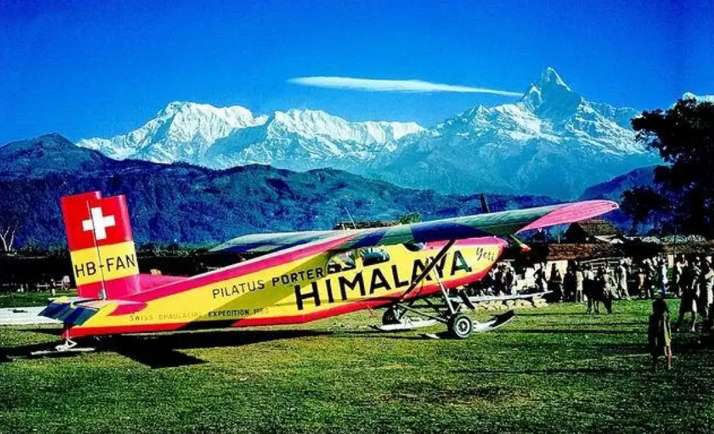 The Yeti at Pokhara airport in 1960. 