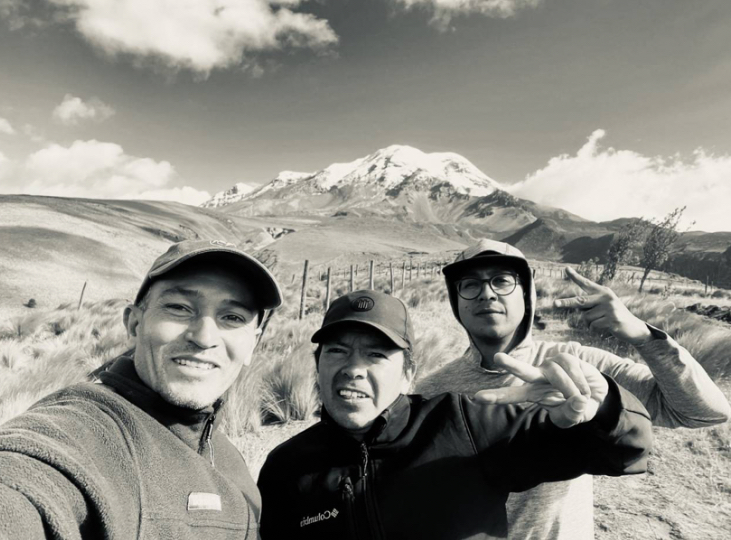 The Contreras-Galvis-Chaves climbing trio.