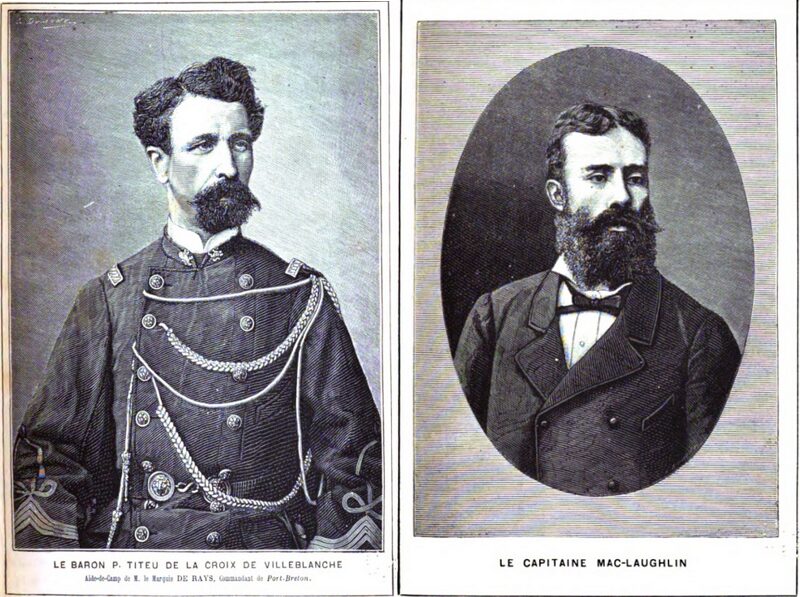 Two portraits of Victorian era men.