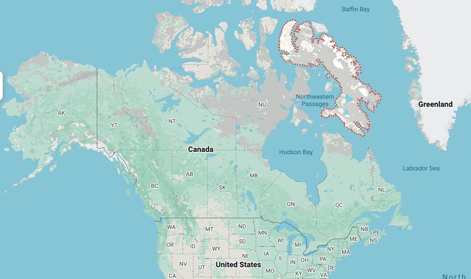 location of Baffin Island