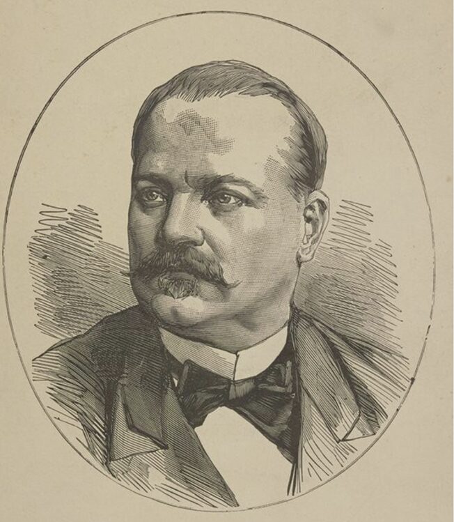 old woodcut of man