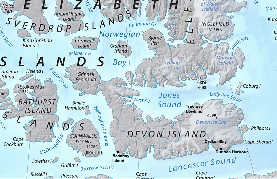 Devon Island map