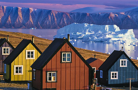 colorful greenland houses