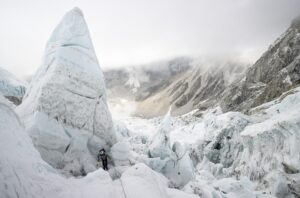 Climbing Lhotse in an attempt to be the first person to fly a wingsuit from above 8,000m