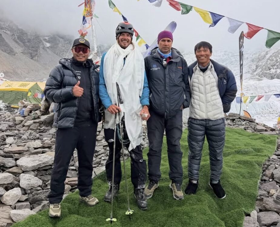 Bartek Ziemski Skis Down Lhotse