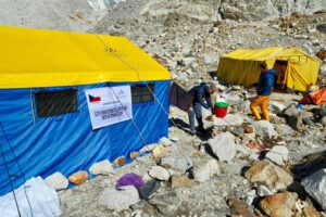 Makalu BC on a rocky ground.