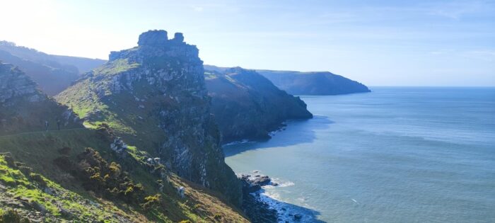 The rugged Exmoor coastline