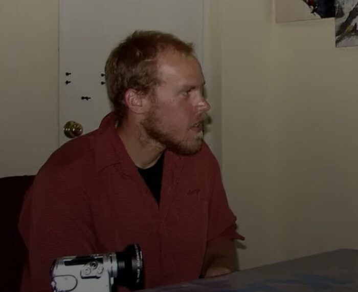 Close shot of Kyle Dempster in an office.