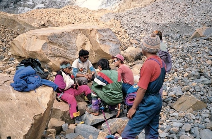 Jean-Christophe Lafaille after descending from Annapurna I.