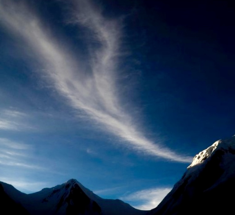 The view from Masherbrum's West Face.