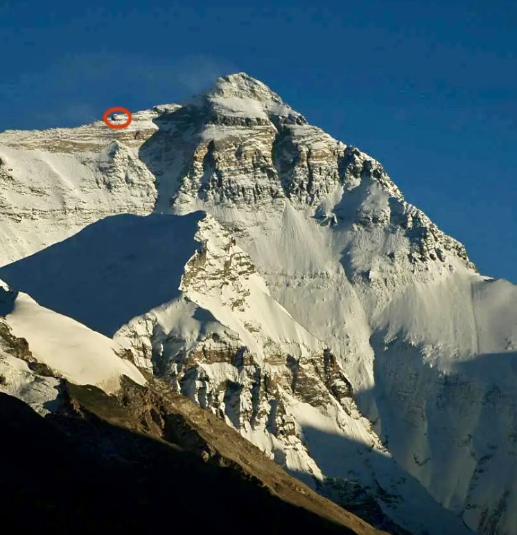 Location of Green Boots on Everest.