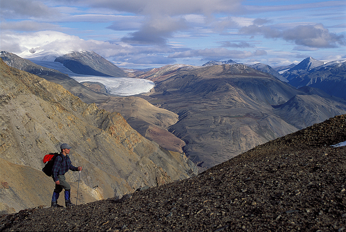 arctic mountain hiking