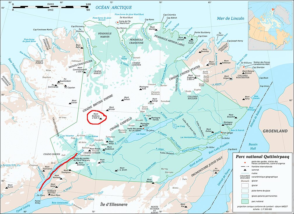 map of northern ellesmere