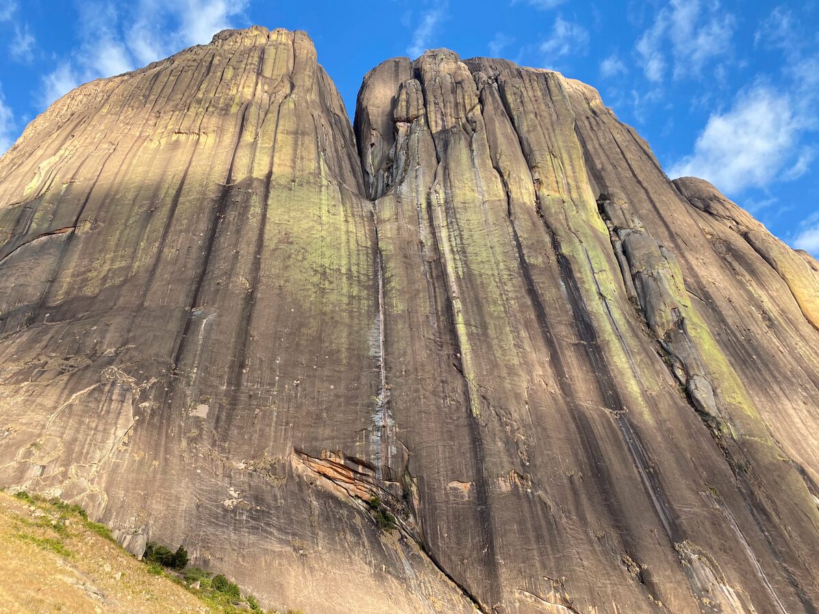 A rock wall