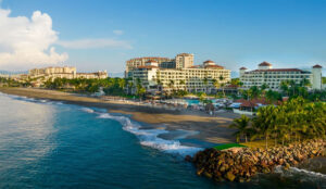 beach resort from the air