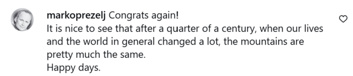 Comment from Dane Steadman's IG