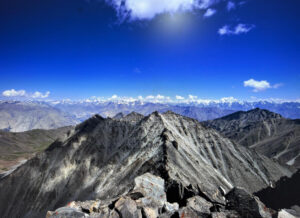 The Karakorum range seen from Barah Valley.