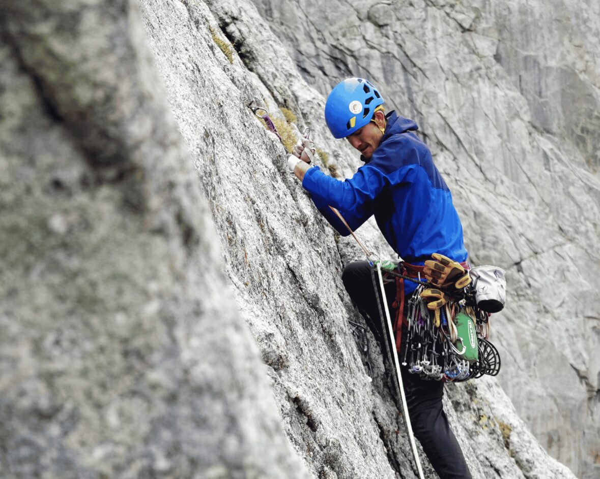 Dakota Walz climbing Forest Creatures