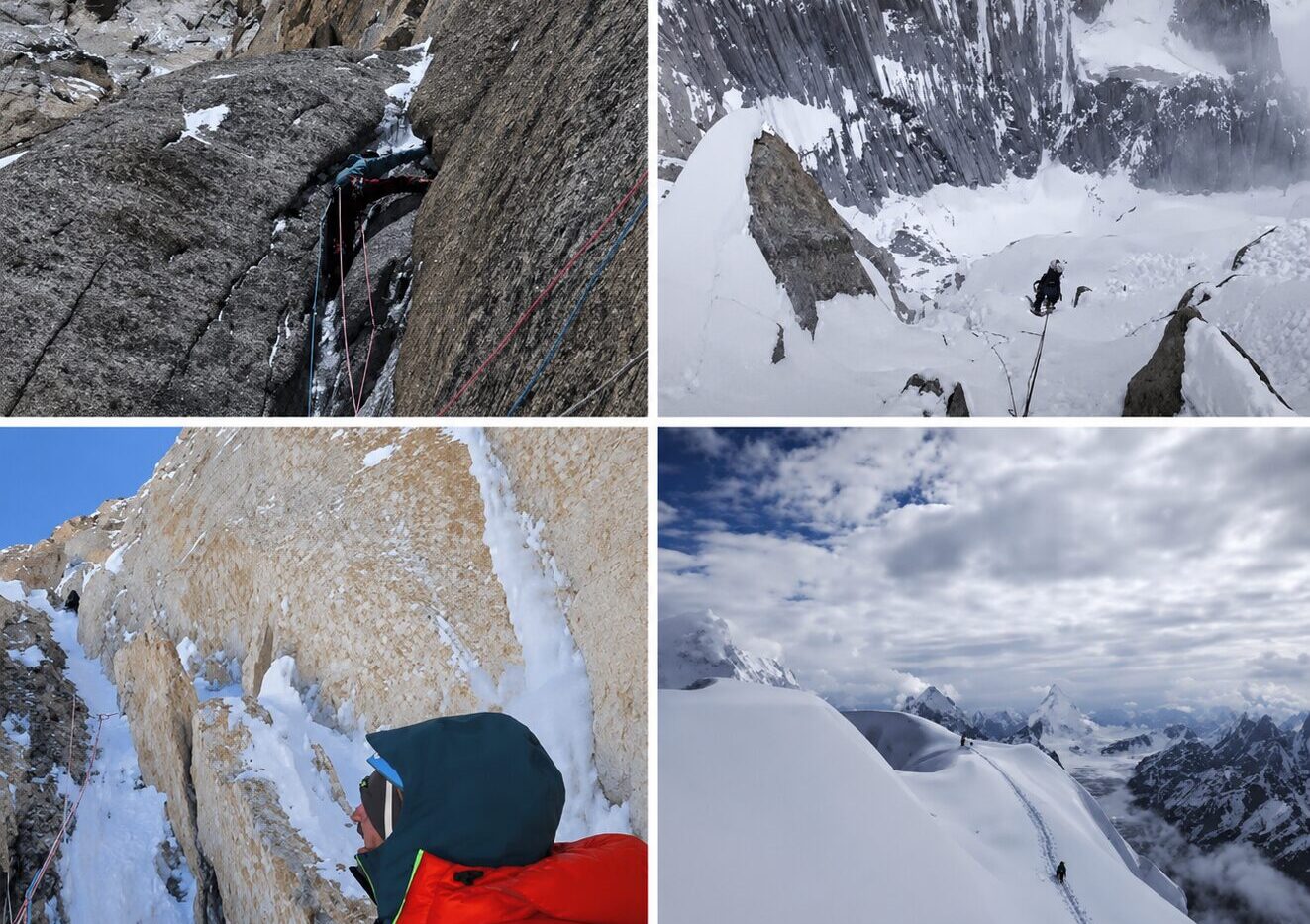 compiled images of a climb