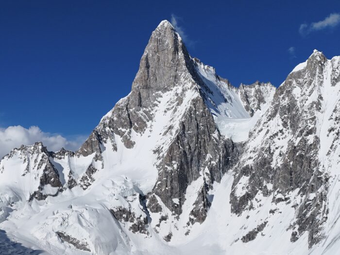 A mighty spire of rock and ice.