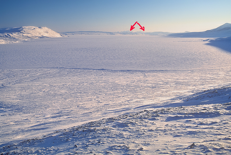 snowy arctic scene