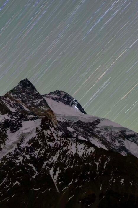 Broad Peak under the stars