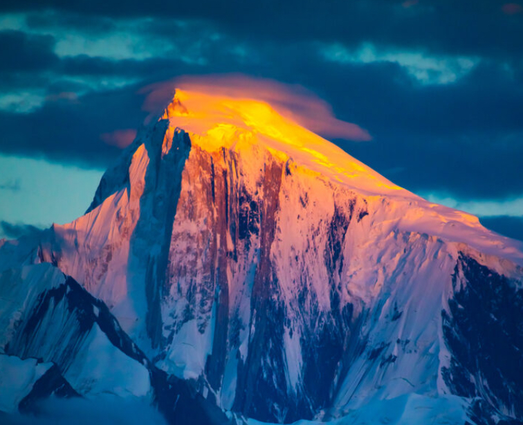 Spantik is known as the Golden Peak because of the sunset light on its slopes.