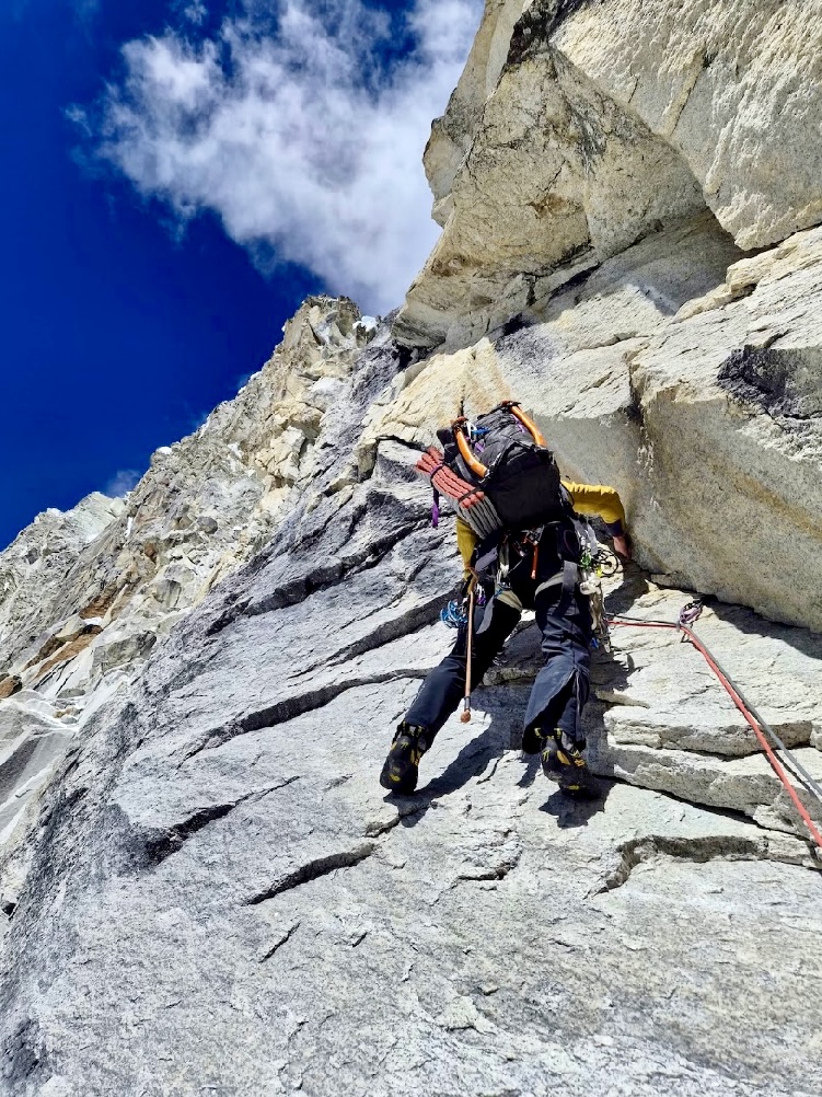 Photo of the Ranrapalca climb. 