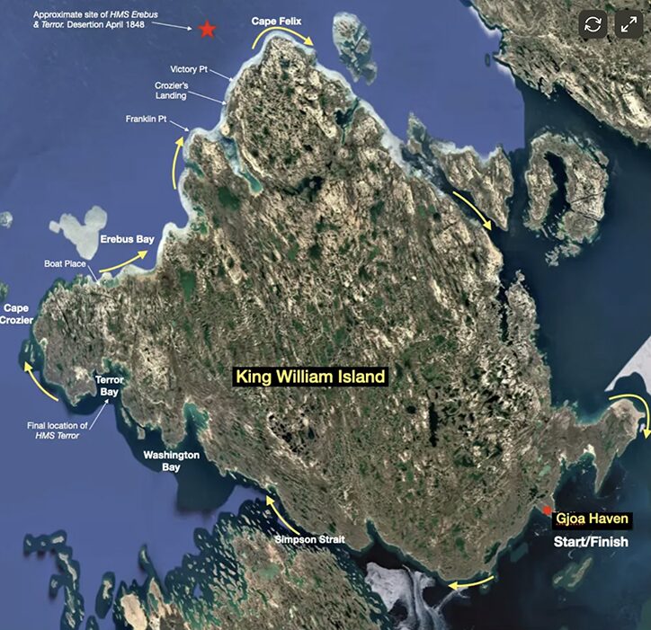 map of king william island