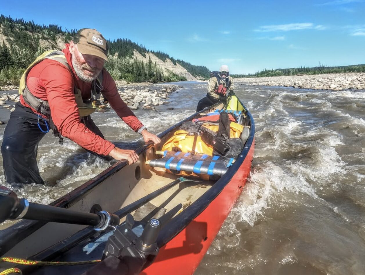 Navigating the Rat River.