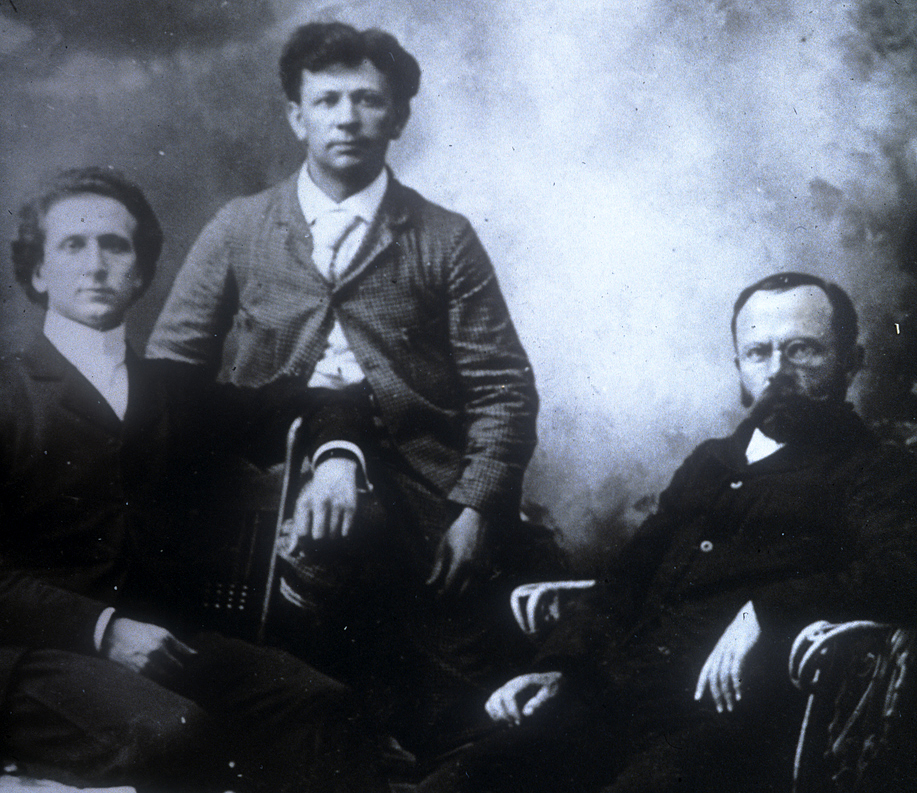 portrait of 3 old explorers