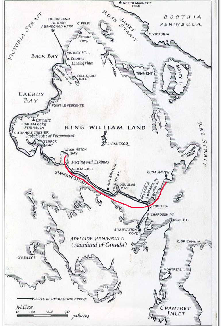 map of king william island