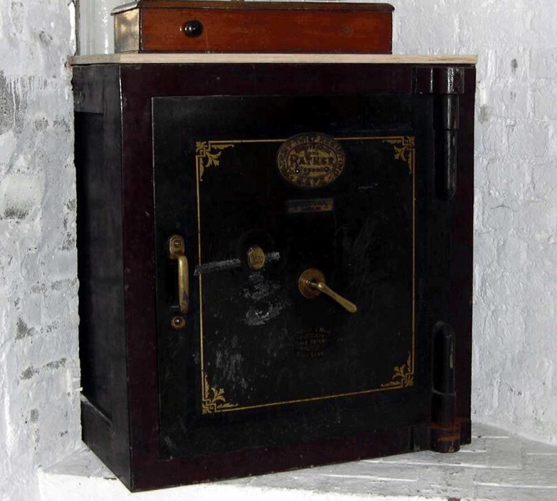 A vintage safe