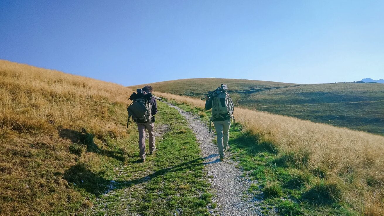 Adam Weymouth follows the route of a lone wolk walking across Europe. Here he is joined by Gaetano Pimazzoni, a wildlife photographer.
