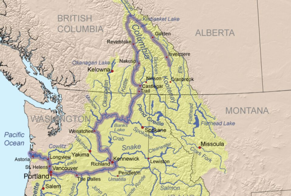 The Columbia River. 