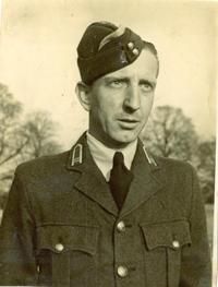 bw photo of a soldier