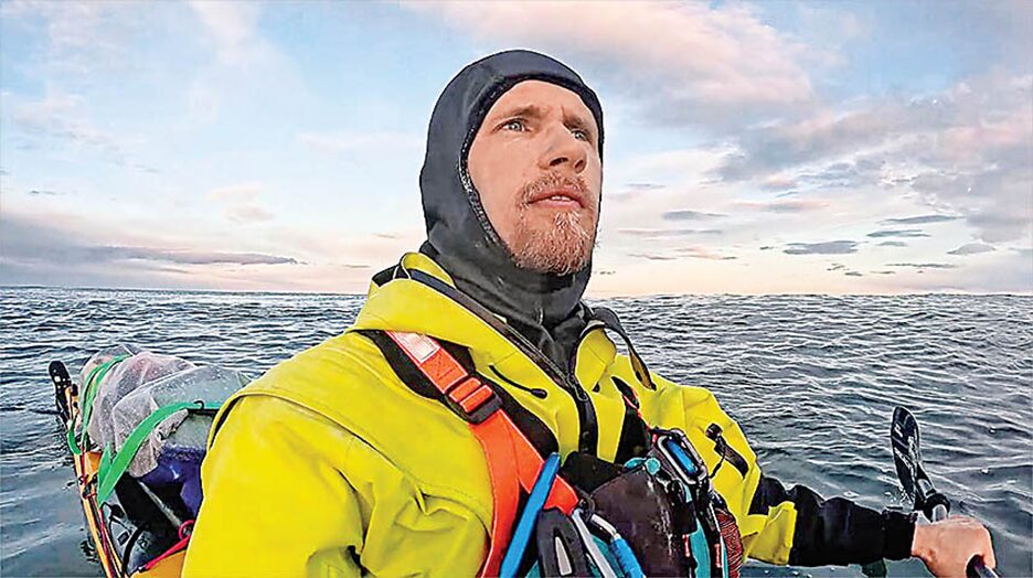 kayaker at sea