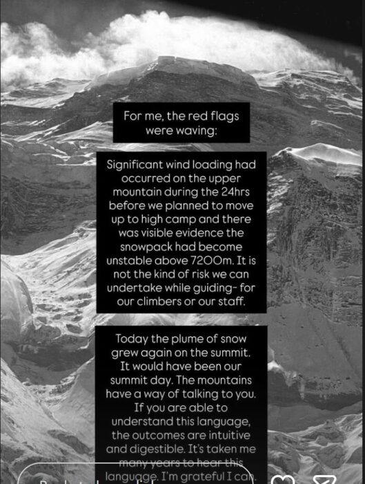 IG post with text printed on a black and white image. 