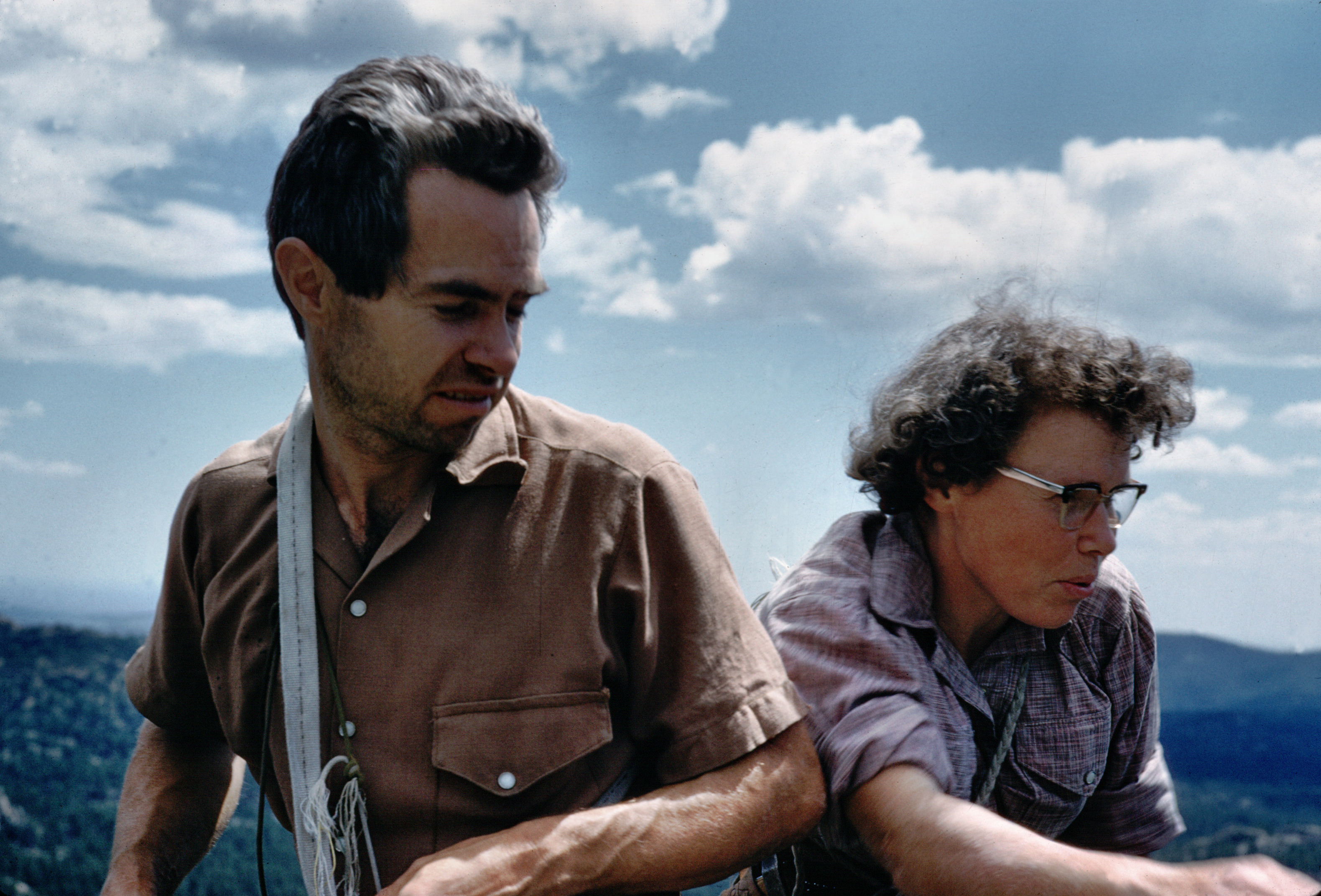 Pioneering rock climbers Jan and Herb Conn.