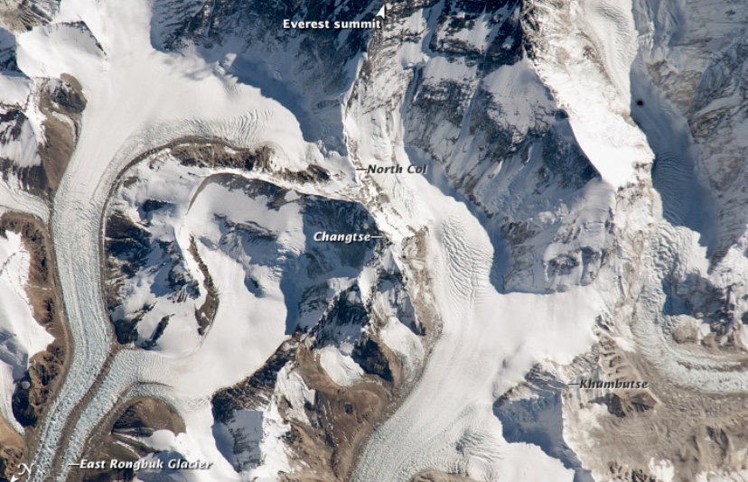 Changtse and Everest.