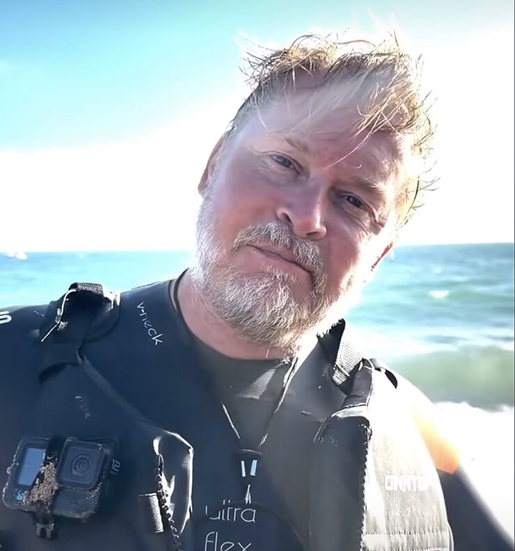 portrait of man in wetsuit